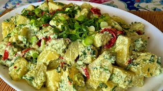 HERKES Bayıldı SOSUNA🥇 Farklı Kolay Patates Salatası Tarifi [upl. by Melly]