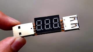 How To Make A USB Tester  Mobile Charger Tester  Voltmeter [upl. by Lanod143]