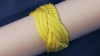 How To Tie A 3L 4B Turks Head Knot With Paracord  WhyKnot [upl. by Ylrrad]