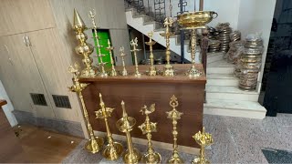 South India’s Biggest distributors of wholesale Brass amp copper puja articlesSingle piece available [upl. by Nagek861]