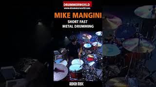 Mike Mangini Metal Drumming SHORT  mikemangini drummerworld hudsonmusicofficial [upl. by Herta]