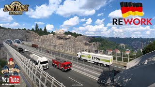 Euro Truck Simulator 2  v153 Deutschland Rework [upl. by Nad545]