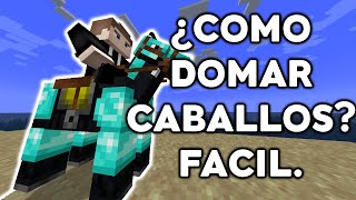 Como DOMAR  DOMESTICAR un CABALLO en Minecraft 119 [upl. by Auop]