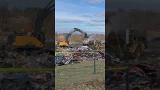 Mayfield Ky tornado damage at candle factory where dozens feared dead [upl. by Donegan]