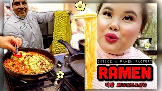 HOW INSTANT RAMEN NOODLES ARE MADE NONGSHIM RAMEN FACTORY TOUR RAMEN MUKBANG 먹방 EATING SHOW [upl. by Werra673]