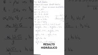 RESALTO HIDRÁULICO resalt hidraulico hidraulica [upl. by Puritan]