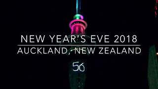 New Year’s Eve 2018  Auckland New Zealand in Full HD [upl. by Yentruocal]