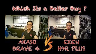 EKEN H9R Plus VS AKASO Brave 4 comparison reviews [upl. by Gunthar]