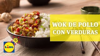 Wok de pollo con verduras 🍛🥢  Recetas Asiáticas  Lidl España [upl. by Gayel]