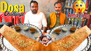 Jumbo dosa खाओ ₹1000 ले जाओ 🤑 Biggest Dosa Challenge  Dosa Eating Competition  Food Challenge [upl. by Yelak361]