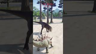 Carcharodontosaurus VS Chungkingosaurus  Jurassic World Evolution ไดโนเสาร์ [upl. by Lalita565]