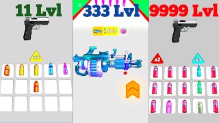 NOOB vs PRO vs HACKER BULLET SMASH GUN RUN Max Level 3d Gameplay [upl. by Brindle667]