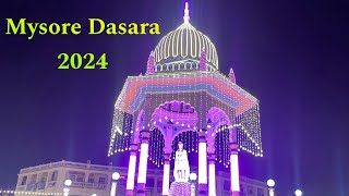 Mysore Dasara Lighting 2024Awesome experience on day 1 of lightingMysore dasara day 110 [upl. by Assennev]