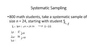 Systematic Sampling Example [upl. by Aric]