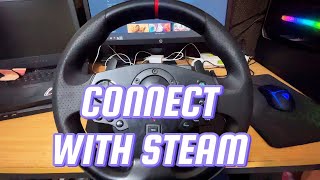 How To Connect PXN Steering Wheel with Steam Tutorial [upl. by Dzoba326]