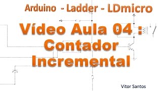 LDmicro Contador Incremental  Programação Ladder para Arduino 04 [upl. by Fagan]