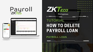 ZKPayroll  Payroll Loan  How to Delete [upl. by Annaujat]