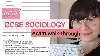 GCSE SOCIOLOGY WALKTHROUGH  AQA Paper 1 [upl. by Rhyne]