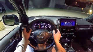 2022 Lexus GX 460 Black Line  POV Night Drive Binaural Audio [upl. by Fedirko297]