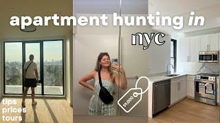 NYC APARTMENT HUNTING  tips prices and tours [upl. by Yrrek]