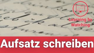 Aufsatz schreiben  Tipps [upl. by Dilahk]