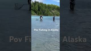 Catching sockeye salmon on the Kasilof river in Alaska🐟 [upl. by Howlend515]