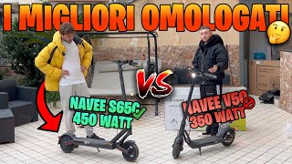 CONFRONTO I MIGLIORI MONOPATTINI OMOLOGATI SUL MERCATO NAVEE S65C vs NAVEE V50 [upl. by Yesnil]