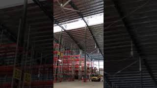 Benima HVLS Fans  TLS Warehouse Kuching Malaysia [upl. by Enrobyalc]