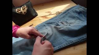 TUTO CUSTOMISATION DE MON JEANS [upl. by Bjork]