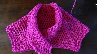 Haken  tutorial 550 Polygon Muffin omslagdoek [upl. by Coats]