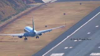 UNBELIEVABLE WINDY LANDING in MADEIRA AIRPORT [upl. by Cofsky441]