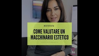 COME VALUTARE UN MACCHINARIO [upl. by Netta]