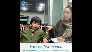 Satisfied Mother Review about best Vitiligo treatment in Lahore at Cosmetique [upl. by Malcom]