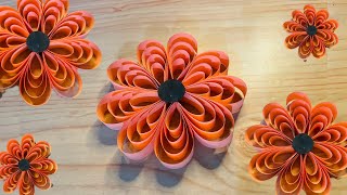 Easy paper craft ideasDIY paper flowerwall hanging flower ideas [upl. by Ogdon]