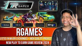 RGames Tech  New P2E NFT Car Game 2024  Listed in Major Exchanges  High Quality GamePlay [upl. by Milissent]