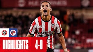 Sheffield United 40 Reading  EFL Championship highlights  Ndiaye McBurnie amp Ahmedhodžić goals [upl. by Novy443]