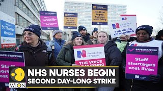 UK Strikes by nurses paramedics ambulance staff to hit healthcare  Latest World News  WION [upl. by Beattie]