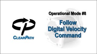 ClearPath Integrated Servo Motor Follow Digital Velocity Command [upl. by Bergstrom]