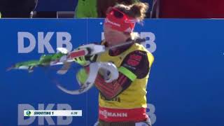 201617 biathlon 125 km donne Anterselva  Nadine Horchler Dahlmeier Koukalova [upl. by Suzzy686]