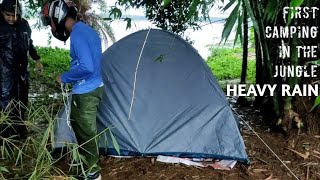 First Camping in the Heavy Rain  One Night in the Tent  Anirban Adventure  Camping  Tent [upl. by Abbey]