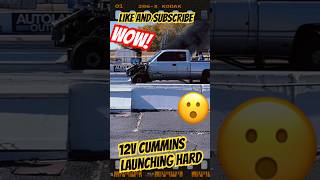 This 12v Cummins Launch is INSANE dragracing deisel cummins fyp carsofyoutube [upl. by Terrene]