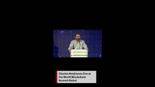 Charles Hoskinson live from the World Blockchain Summit Dubai [upl. by Rimat]