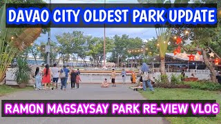 DAVAO CITY UPDATE  RAMON MAGSAYSAY PARK [upl. by Itraa41]