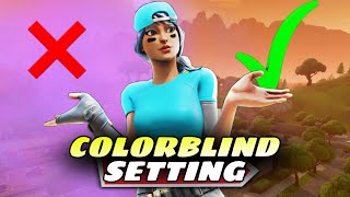 The BEST Colorblind settings to see though storm in Fortnite [upl. by Hans628]