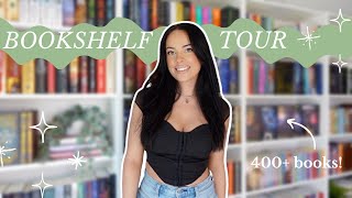 bookshelf tour 📖🤍✨ 400 books [upl. by Gibson]