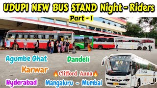 NightRiders🔥 UDUPI New Bus Stand  Mumbai Hyderabad bussid bus travel vlog mumbai hyderabad [upl. by Andras]