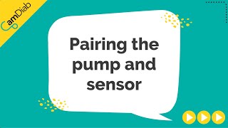 Pairing the pump and sensor  Dana insulin pump users [upl. by Niuqauj453]