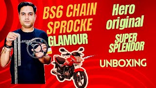 Super Splendor Glamour BS6 Ka Chain Sprocket Kit Price Kya Hai [upl. by Dyol]