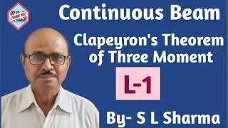 L1Continuous Beam Clapeyrons Theorem of Three Moment [upl. by Eurd]