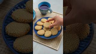 Healthy SugarFree Tahini Cookies Easy Recipe [upl. by Quirk]